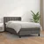 Vidaxl Box spring postelja z vzmetnico siva 80x200 cm umetno usnje