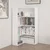 Hanah Home polica za knjige Adel 3 Shelf Corner, 60×60 cm, bela