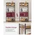 Songmics Kuhinjska polica 40x80x170 cm rjava