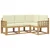Set vanjskih sofa 4 pcs Bijela i krem