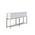 Hanah Home Komoda Lord 150x80x30cm Belo-Zlatna