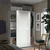 PAX/GRIMO Garderobna omara, bela/bela, 150x66x201 cm