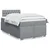 vidaXL Box spring postelja z vzmetnico svetlo siva 120x200 cm blago