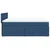 Vidaxl Box spring postelja z vzmetnico modra 160x200 cm blago