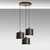 Conceptum Hypnose Luster DUZ-195RETRO-3, 45 cm, 3xE27, 75-110 cm