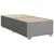 vidaXL Postelja boxspring z vzmetnico Svetlo siva 100 x 200 cm Blago