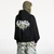 Mikina Marcelo Burlon County Goth Boxy Hoodie Black/ Deep Green S
