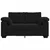 Vidaxl Dvosed črne barve 160x77x82 cm žamet