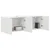 TV zidni ormar 2 pcs Bijelo 59,5 x 31 x 40 cm Konstruirano drvo