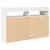 Kreveta S LED lampica Bijelo 116 x 30 x 75 cm Konstruirano drvo