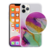 Maska Water Spark za iPhone 11 Pro transparent pink-zelena