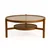 Hanah Home Klub sto Flora, 100x48 cm, Braon