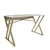 Hanah home Radni sto 120x75x60?cm Belo-Zlatni
