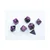Kockice Chessex - Gemini - Polyhedral Mini - Black-Purple & Gold (7)