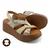Mona Shoes Ženske sandale, Soft uložak, Kožne, Bež