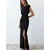 Trendyol Black Wadding Long Woven Evening Dress