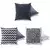 Aberto Design AC 4334 4668 4335 Set od 3 dekorativna jastuka, 43 x 43 cm, Šareni