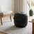 Hanah Home puf Odin, 38 cm, crni