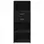 Visoka komoda crna 50 x 42,5 x 124 cm od konstruiranog drva