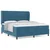 vidaXL vidaXL Box Spring Postelja z Blazino Temno Modra 180x200 cm Žamet, (22051409)