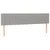 Vidaxl Box spring postelja z vzmetnico LED sv. siva 160x200 cm blago