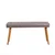 Hanah Home Set Trpezarijski sto, 2 trpezarijske stolice i klupa Santiago White Atlantic, Sivi