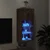 TV ormarić s LED svjetlima boja dimljenog hrasta 40,5x30x90 cm
