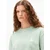 ARMEDANGELS Majica Tarjaa pastelno zelena/bela