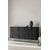 Hanah Home komoda Slim 150, 150 cm, antracit / zlatna
