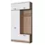 Hanah Home Ormar za hodnik EA144 - 3838, 119,6x226,4x37,5 cm, Beli