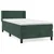 Box spring krevet s madracem tamnozeleni 90x200 cm baršunasti