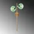 Opviq Zidna lampa Benek-15-14425, 35x25x72cm, IP20, Zlatna boje