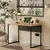Hanah Home radni sto Nor2-Sa, 100 cm, hrast / antracit