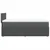 Vidaxl Box spring postelja z vzmetnico temno siva 90x200 cm blago