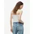 Tommy Jeans Top ESSENTIAL mornarska/bela