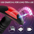 Paloqueth Anal Plug & Prostate Massager Thrusting & Vibrating with Remote Control Black