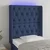 Vidaxl LED posteljno vzglavje modro 83x16x118/128 cm blago