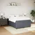 Vidaxl Box spring postelja z vzmetnico temno siva 160x200 cm žamet