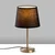 Opviq Stona lampa 5104, 21x21x39 cm, IP20, Crno-zlatne boje