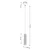 Sollux SL.1535 - Luster na sajli KARBON 1xGU10/10W/230V bela