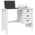 Stol s ladicama HILL Bijelo 100 x 45 x 74 cm Masivna borovina