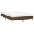 Vidaxl Posteljni okvir brez vzmetnice temno rjava 120x190 cm blago