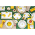 Set of 2 salad serving spoons, stainless steel, Fleurs et Citrons -