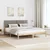 vidaXL Kovinska posteljna konstrukcija Rjava in taupe 180 x 200 cm