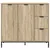 Kreveta Sonoma hrast 89,5 x 33 x 82 cm Konstruirano drvo