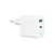 GEMBIRD TA-UC-PDQC20L-W-01 punjac 20W, 2-port USB-A+USB-C LED, Bela