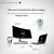 Alienware Bežični gaming miš, Bluetooth, USB, Beli
