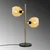 Opviq Stona lampa Benek-15-14564, 36x18x58 cm, IP20, Zlatno-žute boje