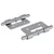 Zasun 2 pcs Srebrno 46 x 17 x 1,2 mm Čelik