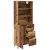 Highboard s ladicama 2 pcs Staro drvo Konstruirano drvo